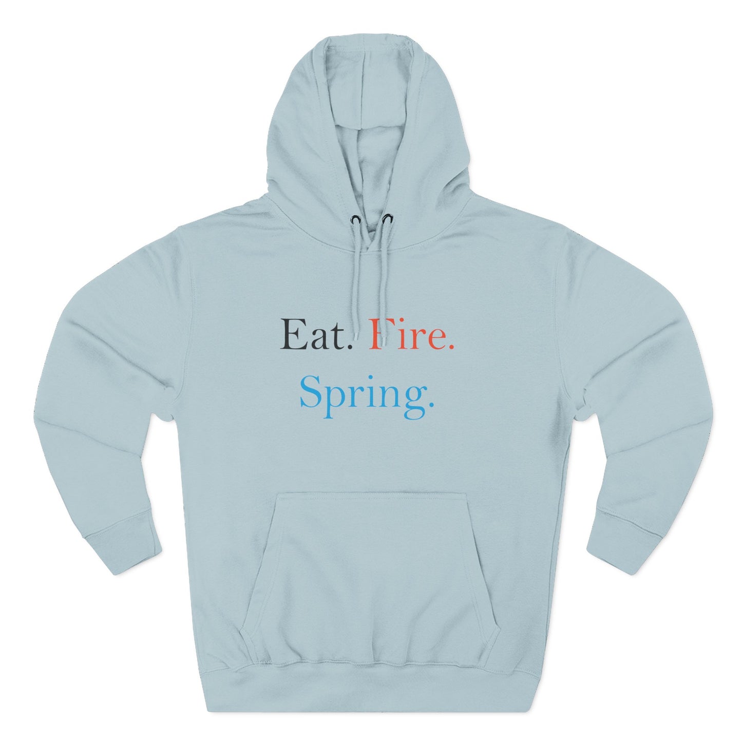 Eat Fire Spring Unisex Heavy Cotton Hoodie - Text Logo