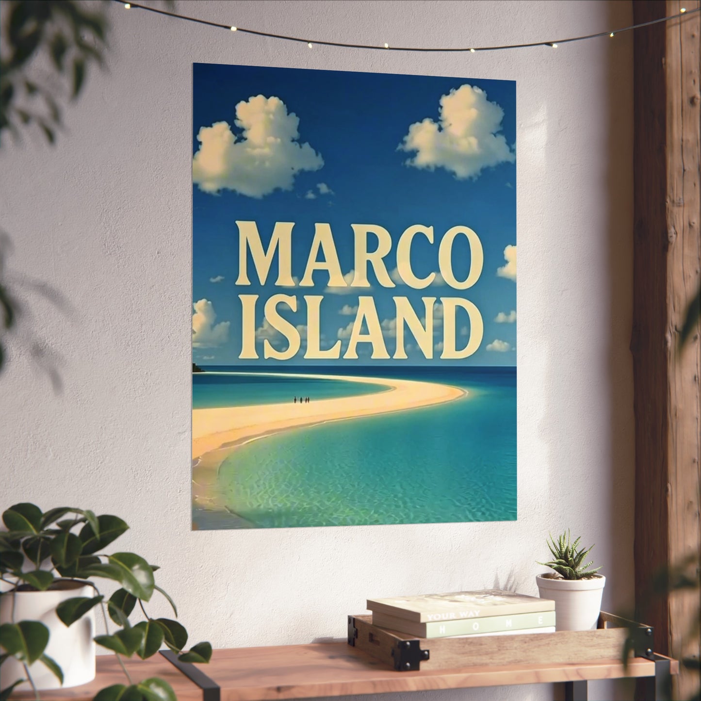 Marco Island Florida Vintage Retro Giclée Print Art Series Poster