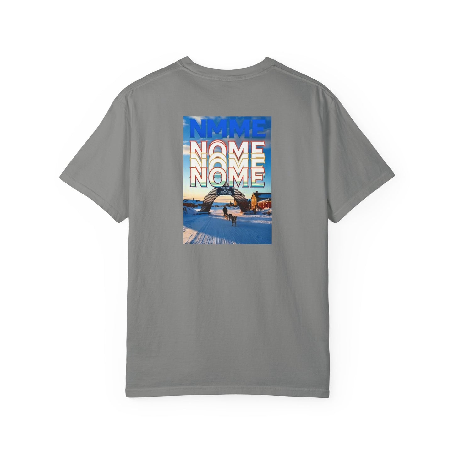 Nome Alaska Vintage Retro Back Printed Art Series Cotton Tee - Black Logo