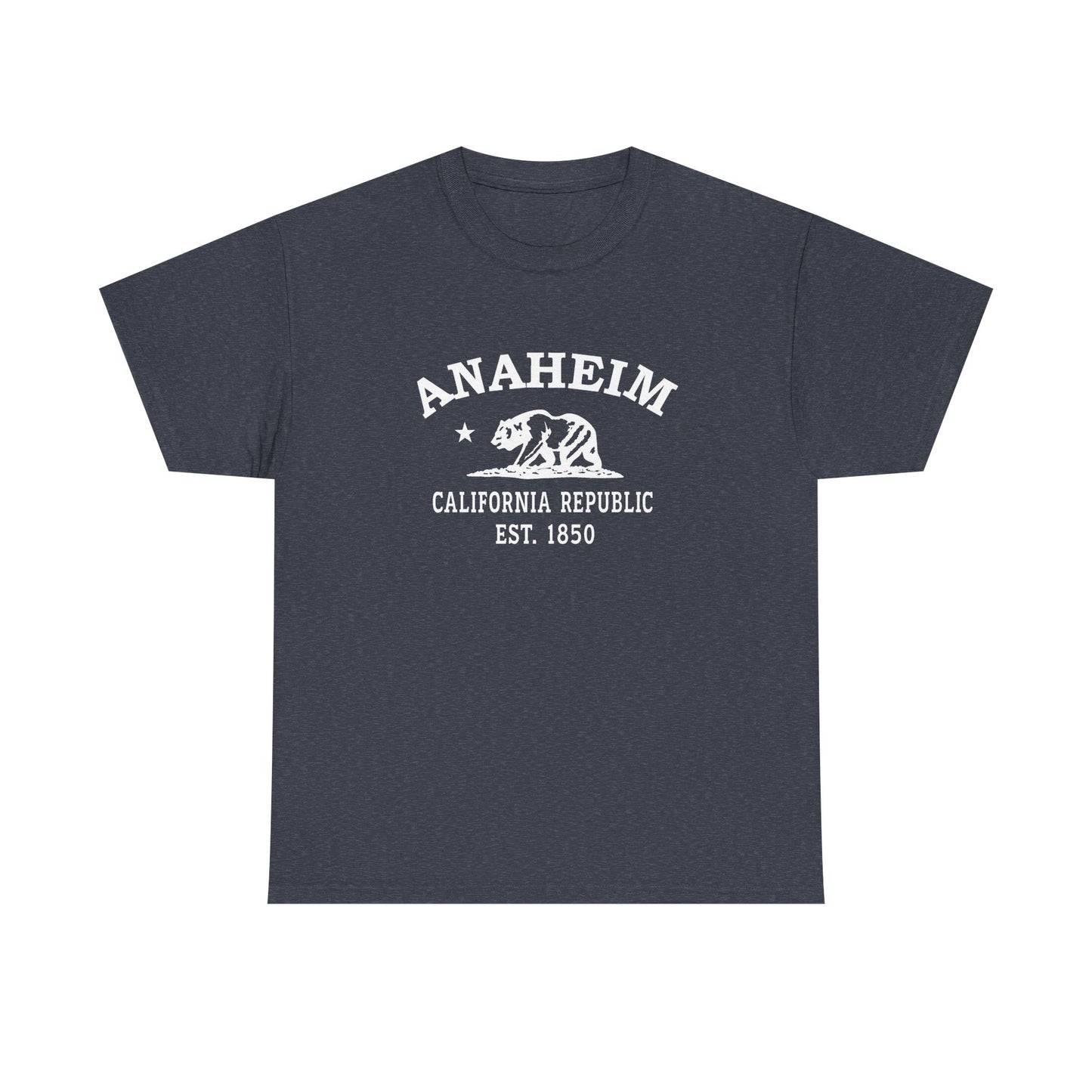 Anaheim California Vintage Retro Unisex Heavy Cotton Tee - White Logo