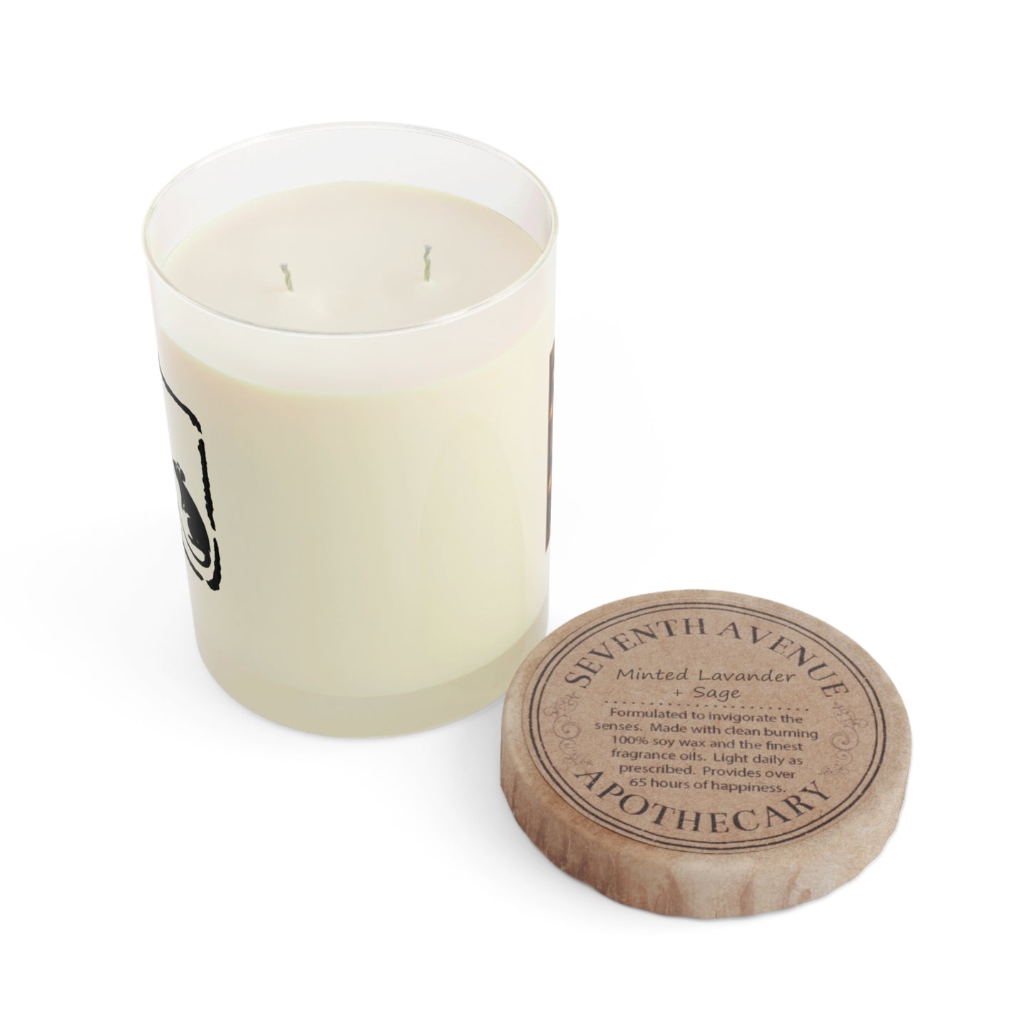 Zodiac Year of the Rat (2020+) Vintage Retro Scented Candle - Combo Logo