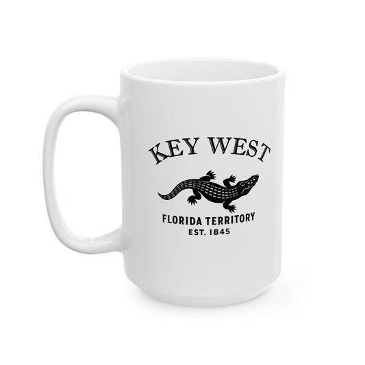 Key West Florida Vintage Retro Ceramic Mug - Black Logo