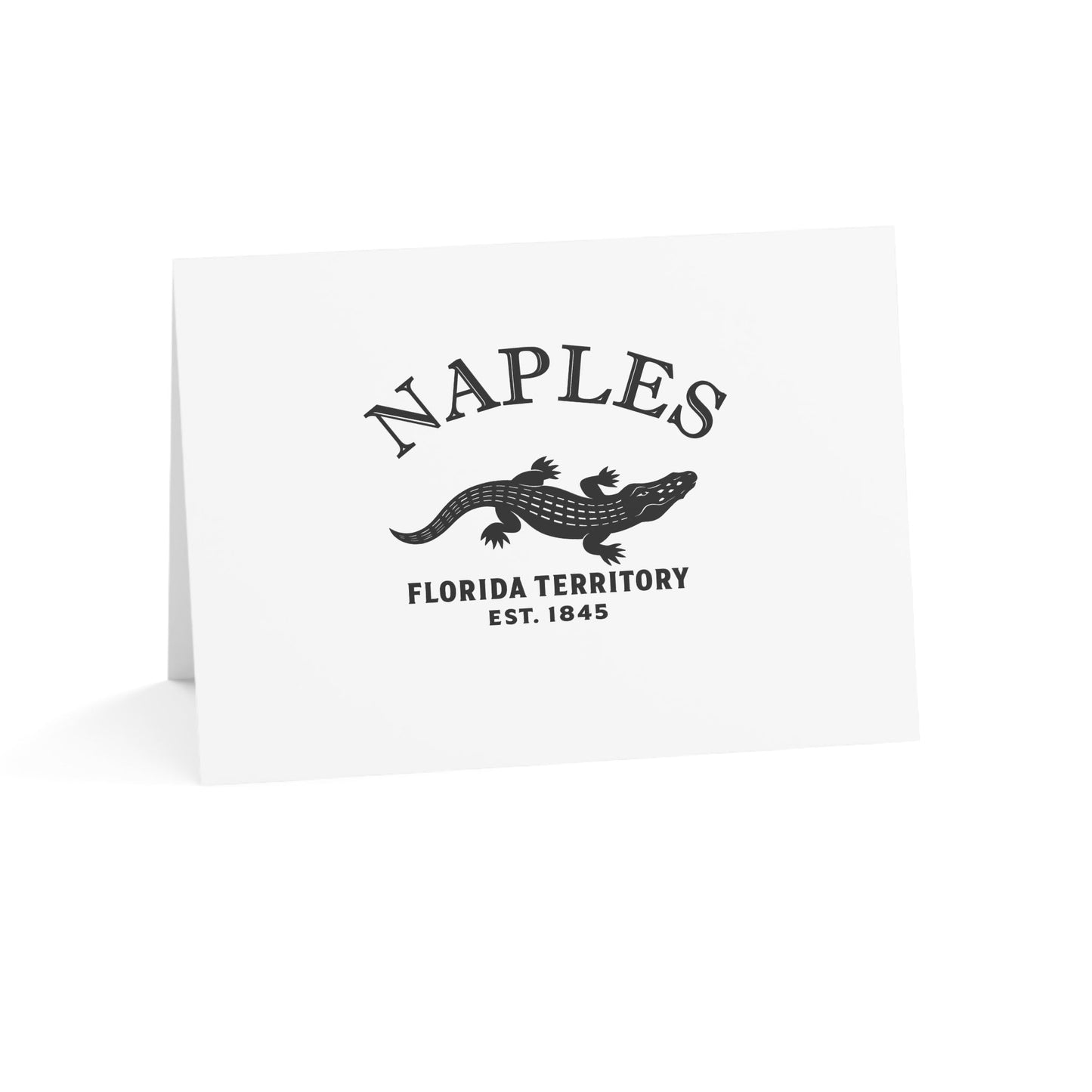 Naples Florida Vintage Retro Thank You Card Set - Black Logo