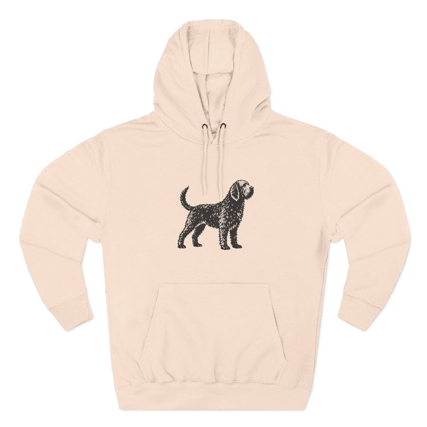 Otterhound Vintage Retro Unisex Heavy Cotton Hoodie - Standing