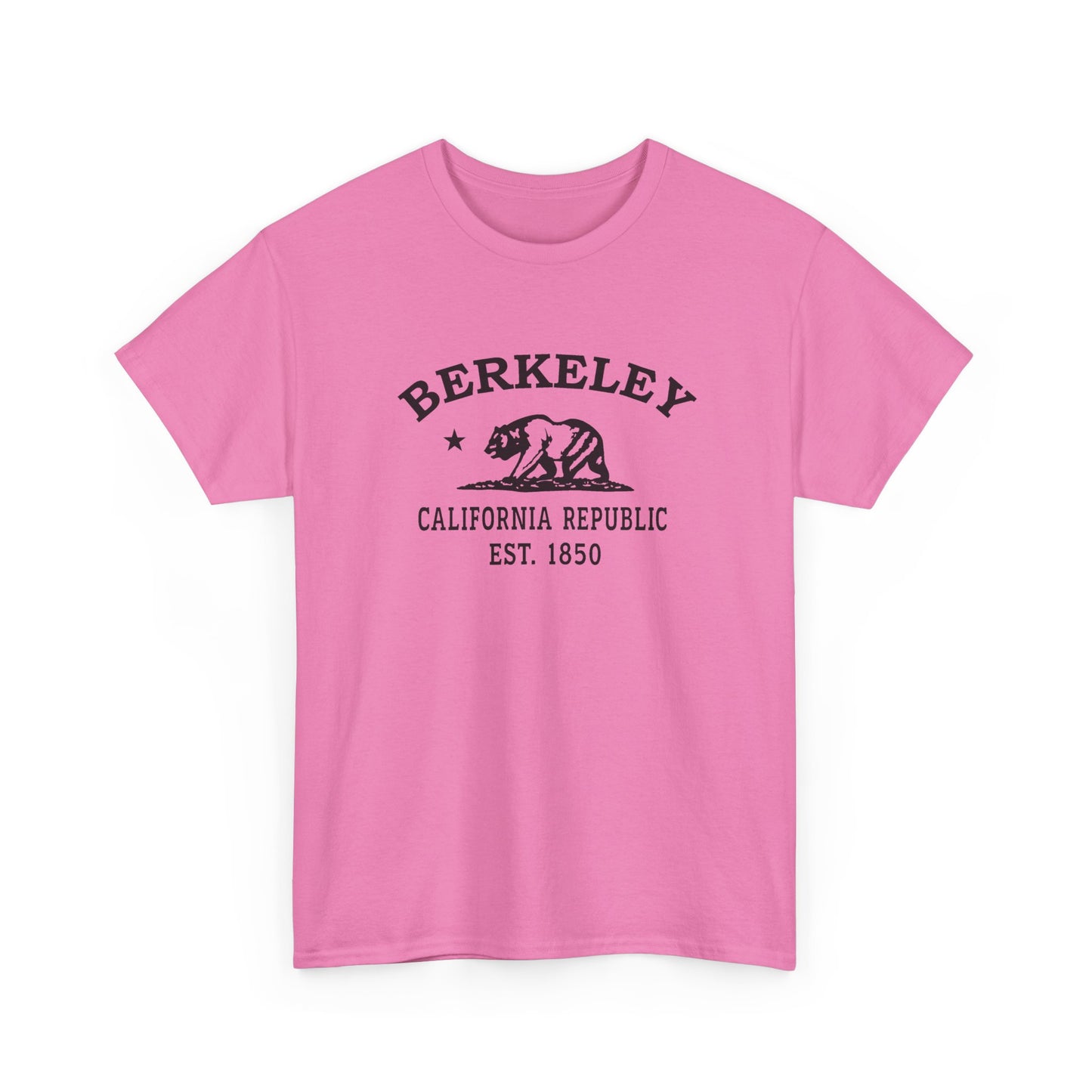Berkeley California Vintage Retro Unisex Heavy Cotton Tee - Black Logo