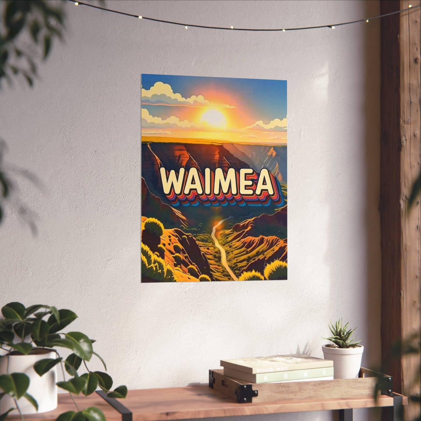 Waimea Hawaii Vintage Retro Giclée Print Art Series Poster
