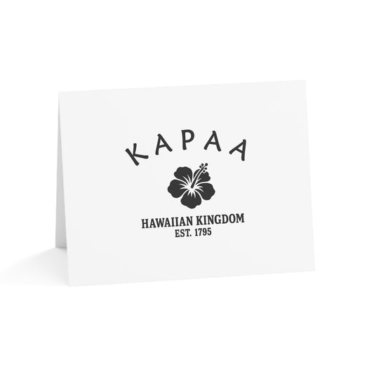 Kapaa Hawaii Vintage Retro Thank You Card Set - Black Logo