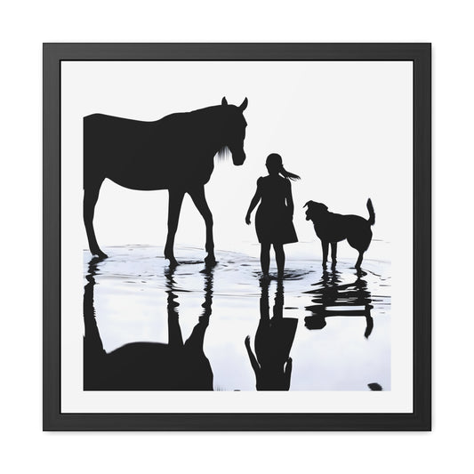 Shoreline Trio - Tide & Light Series Framed Art Print