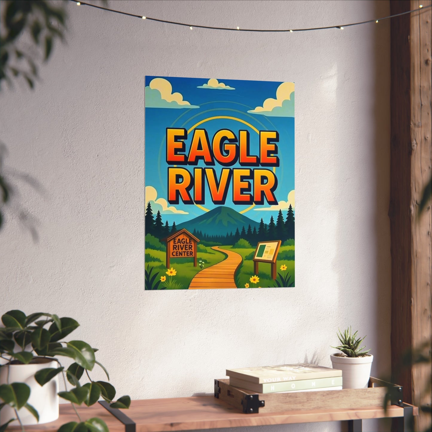 Eagle River Alaska Vintage Retro Giclée Print Art Series Poster