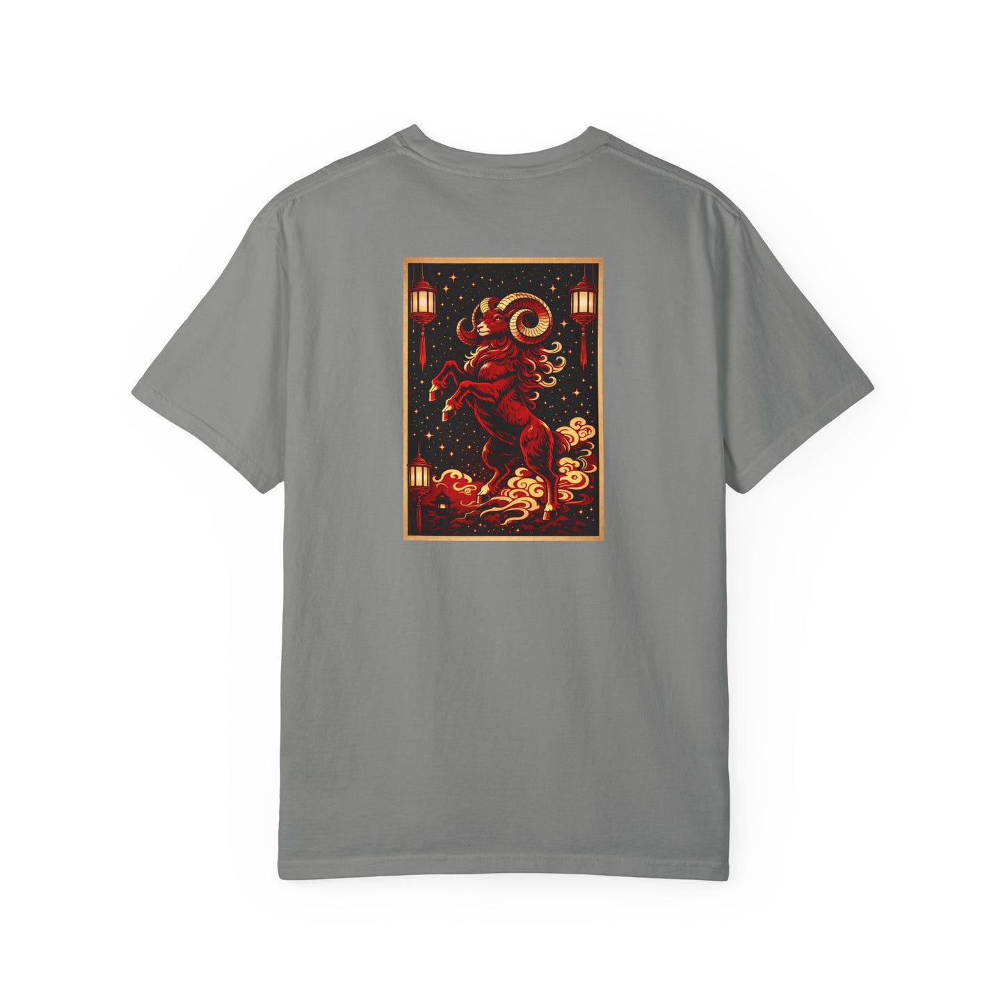 Zodiac Year of the Sheep (2015+) Vintage Retro Art Series Cotton Tee