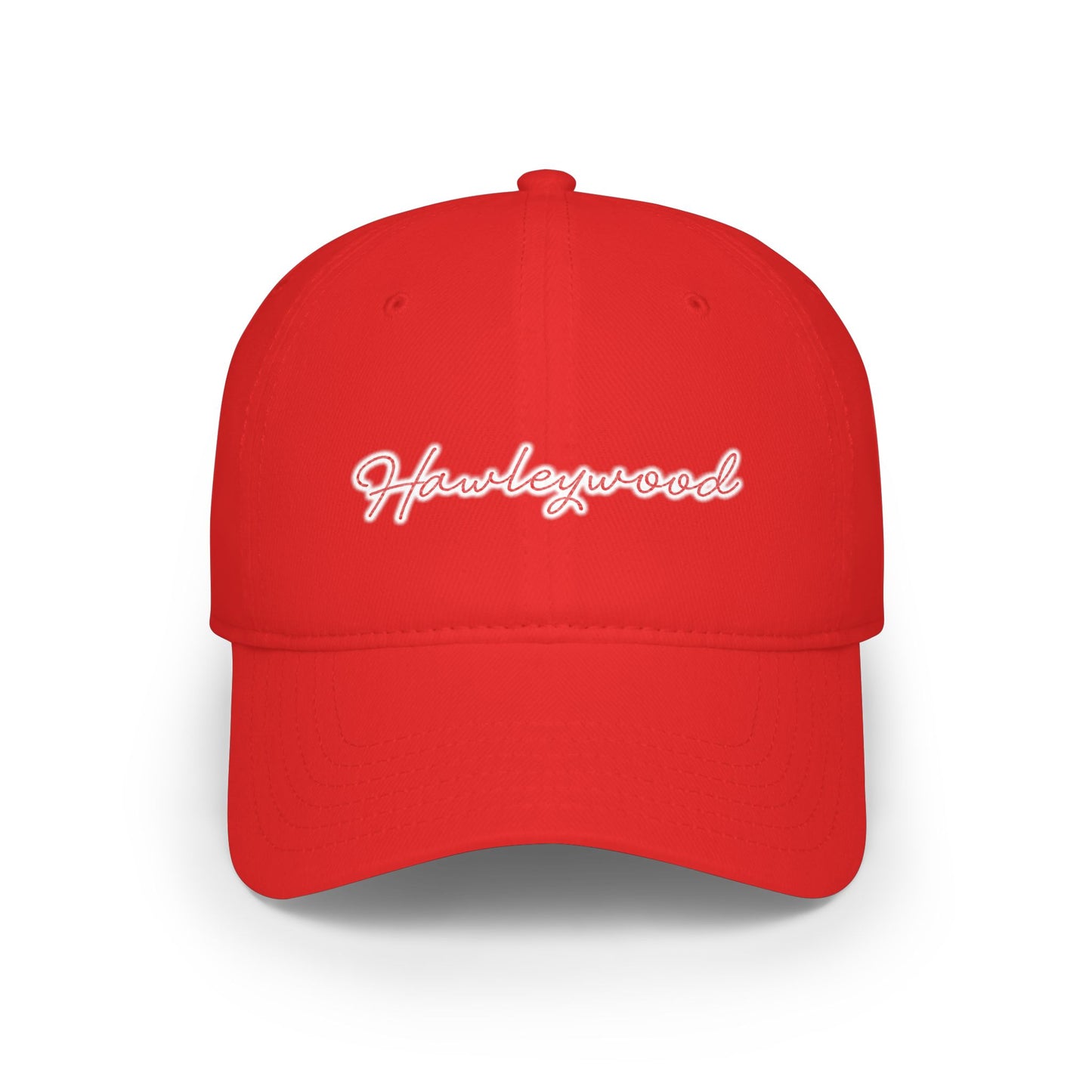 Hawleywood Vintage Retro Cotton Cap — White Logo