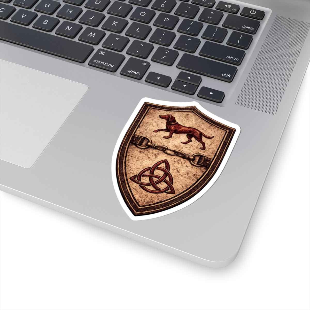 №108 Knight Crest Vinyl Sticker · Live Your Best Knight · Temperantia Fiducia Perseverantia