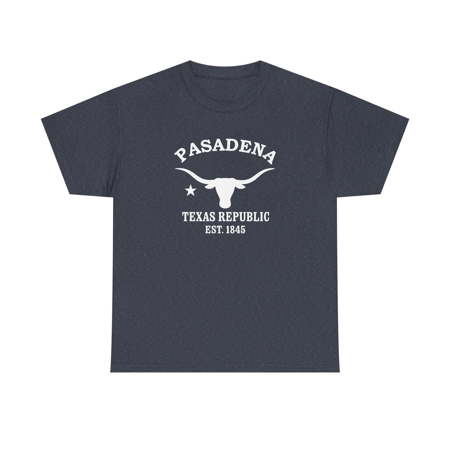 Pasadena Texas Vintage Retro Unisex Heavy Cotton Tee - White Logo