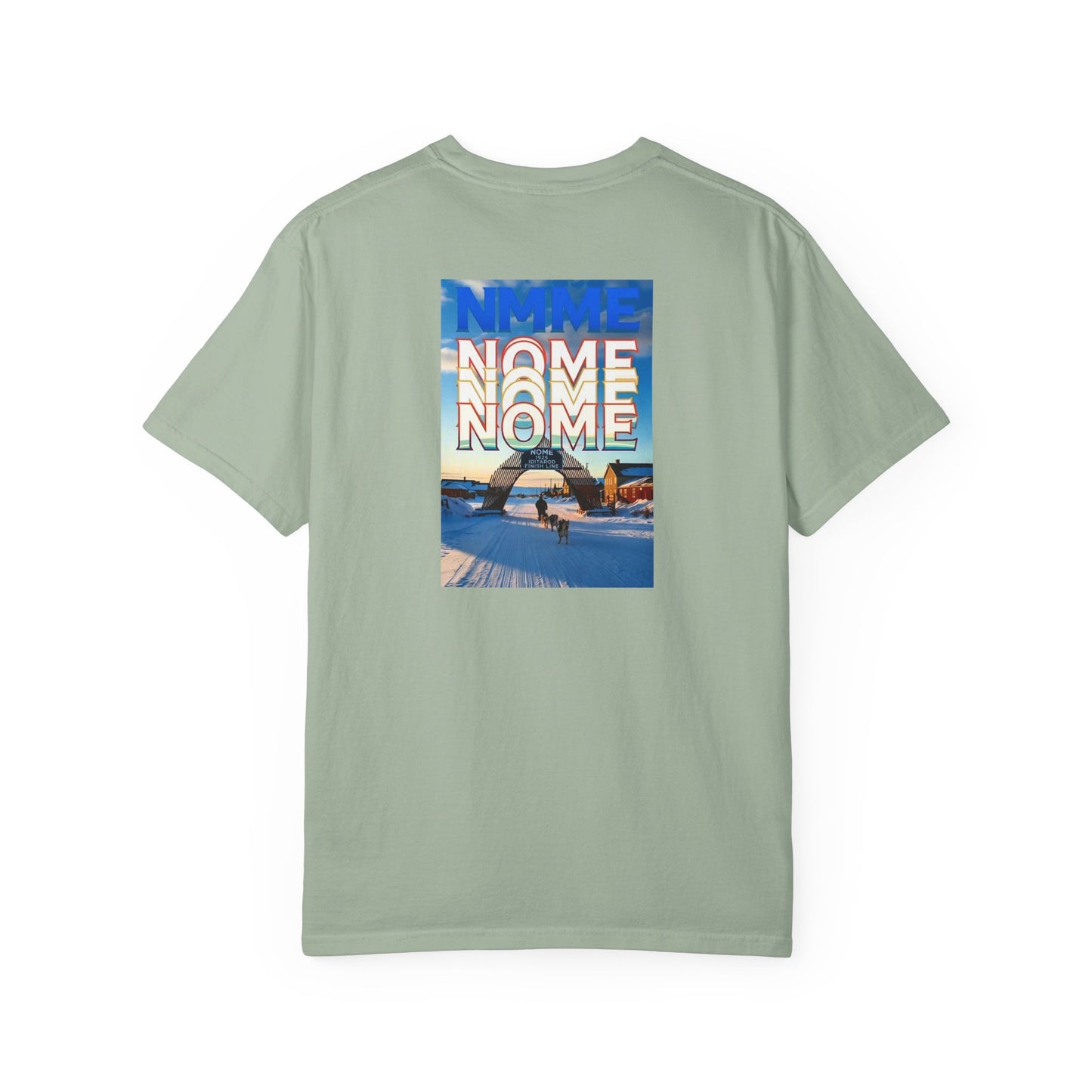 Nome Alaska Vintage Retro Back Printed Art Series Cotton Tee - Black Logo