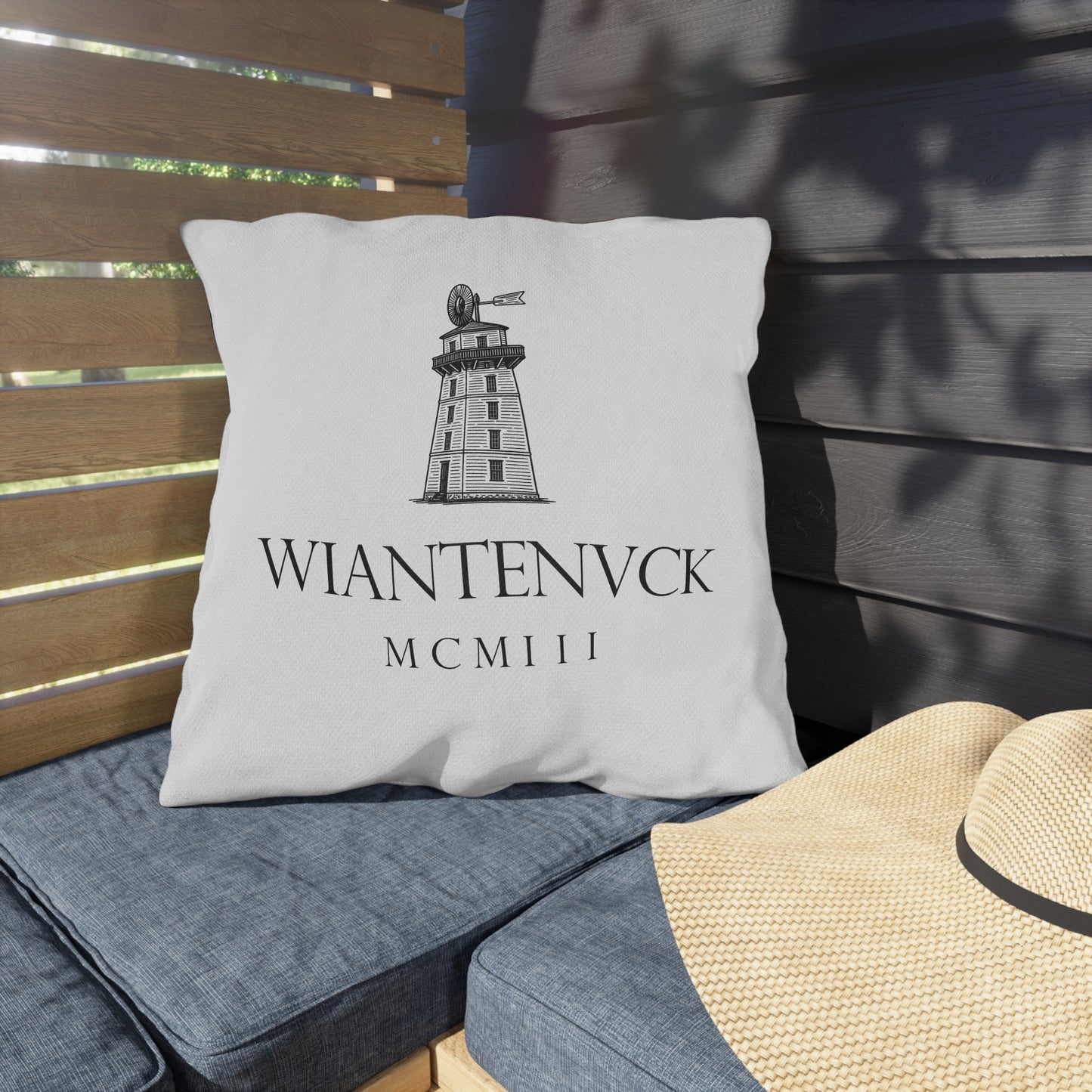 Wiantenuck Outdoor Throw Pillow - Combo Logo