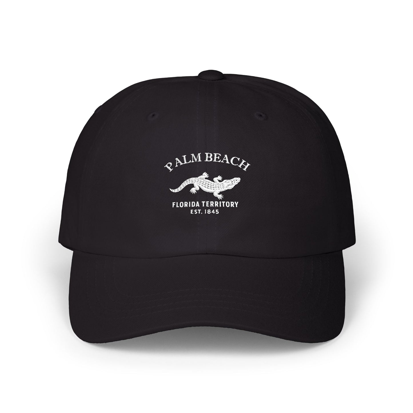 Palm Beach Florida Classic Cotten Cap - White Logo