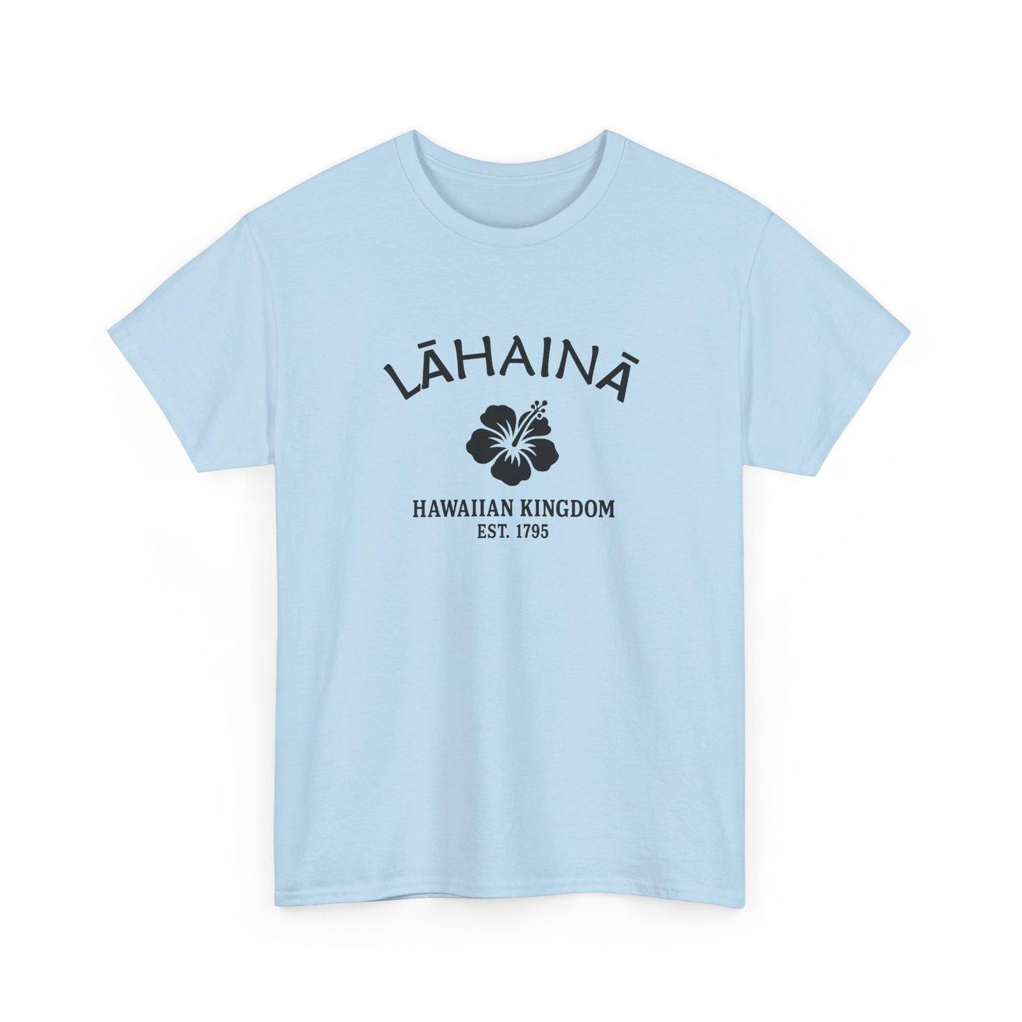 Lahaina Hawaii Vintage Retro Unisex Heavy Cotton Tee - Black Logo