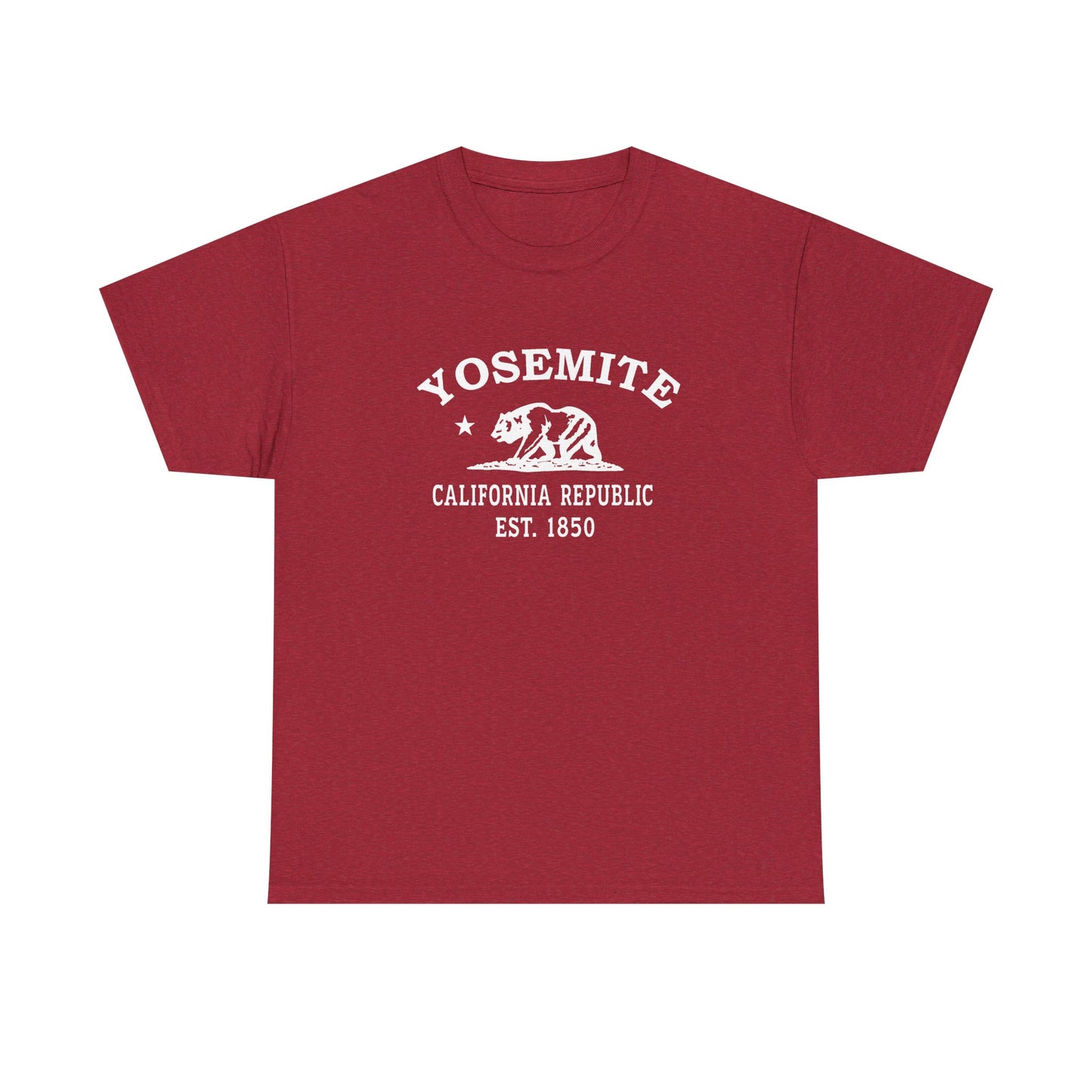Yosemite California Vintage Retro Unisex Heavy Cotton Tee - White Logo