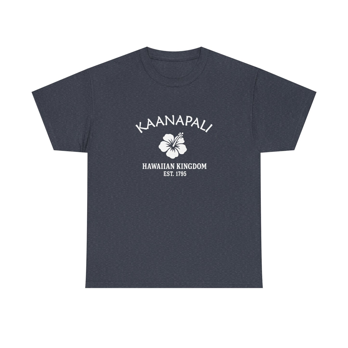 Kaanapali Hawaii Vintage Retro Unisex Heavy Cotton Tee - White Logo