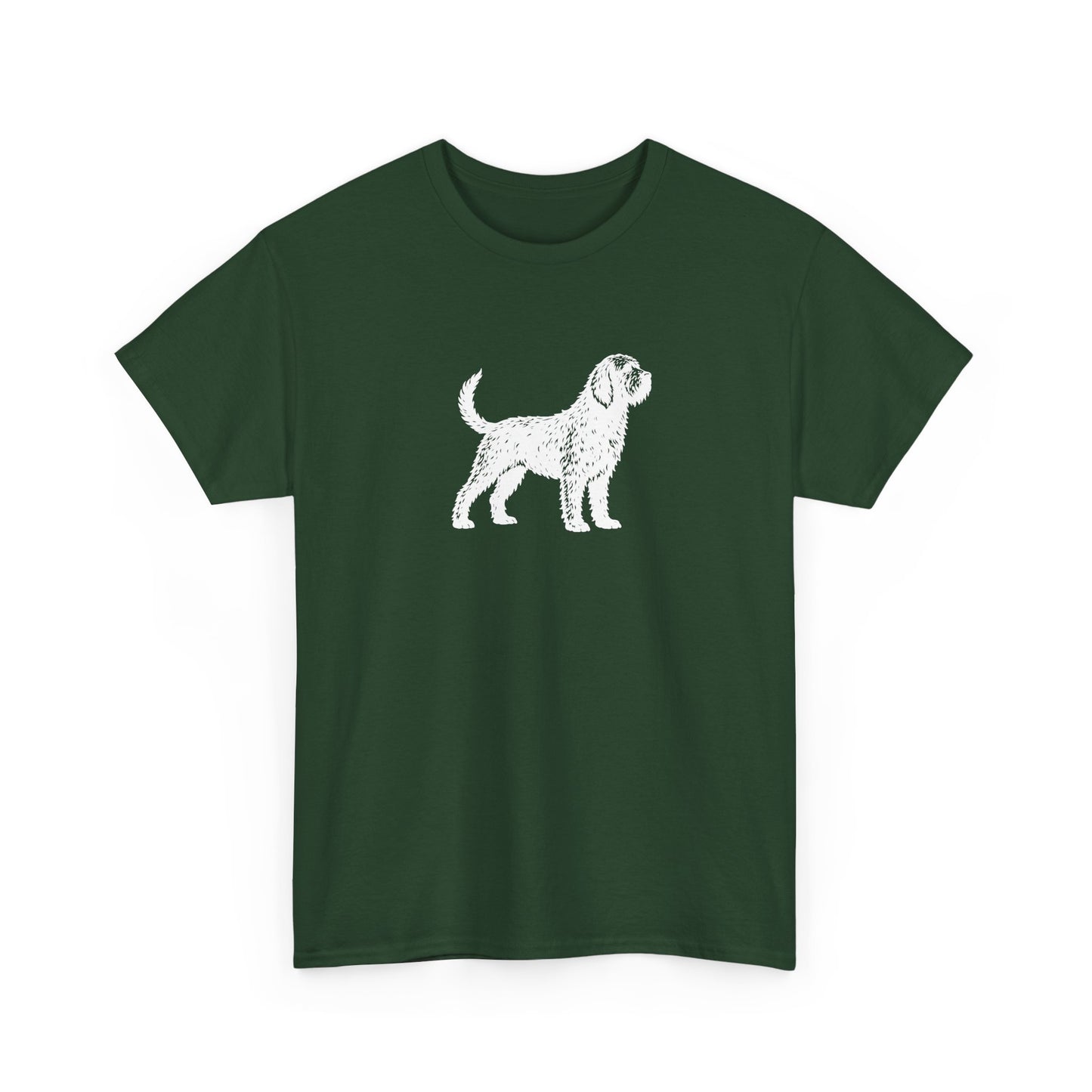 Otterhound Vintage Retro Unisex Heavy Cotton Tee - Standing