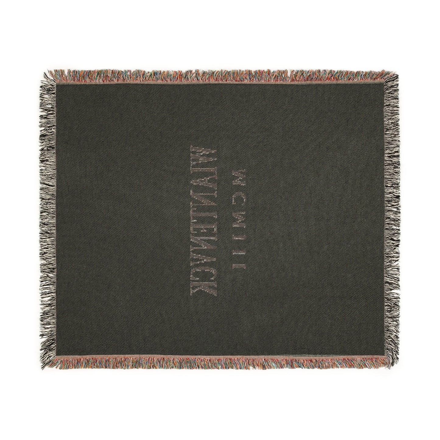 Wiantenuck Cotton Woven Blanket - Text Logo