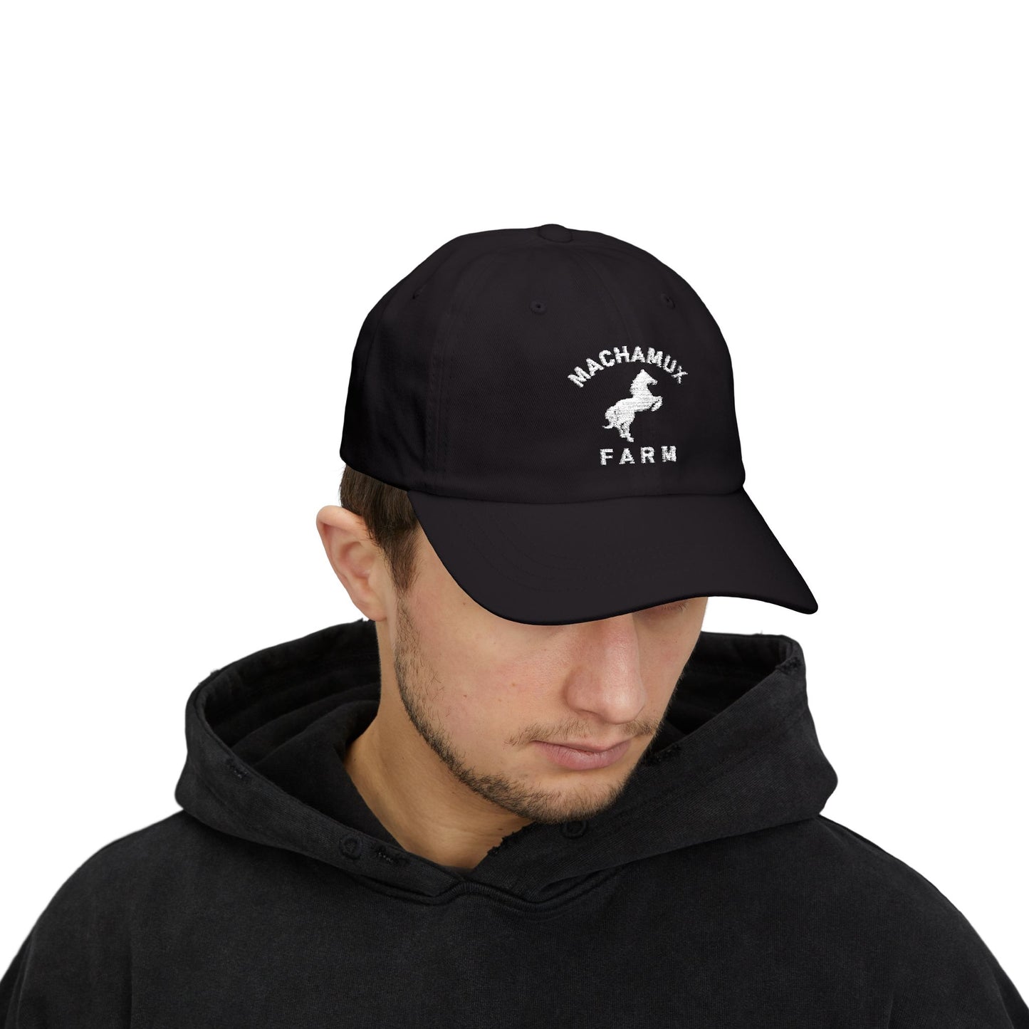 Machamux Farm Classic Cotton Cap - White Logo