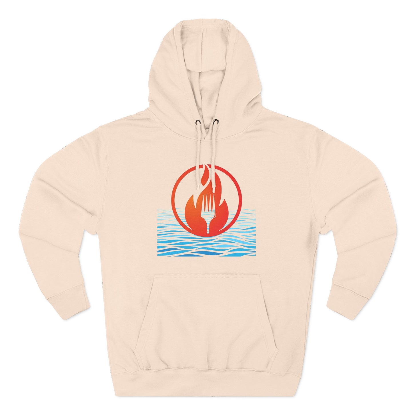 Eat Fire Spring Unisex Heavy Cotton Hoodie - Image Logo