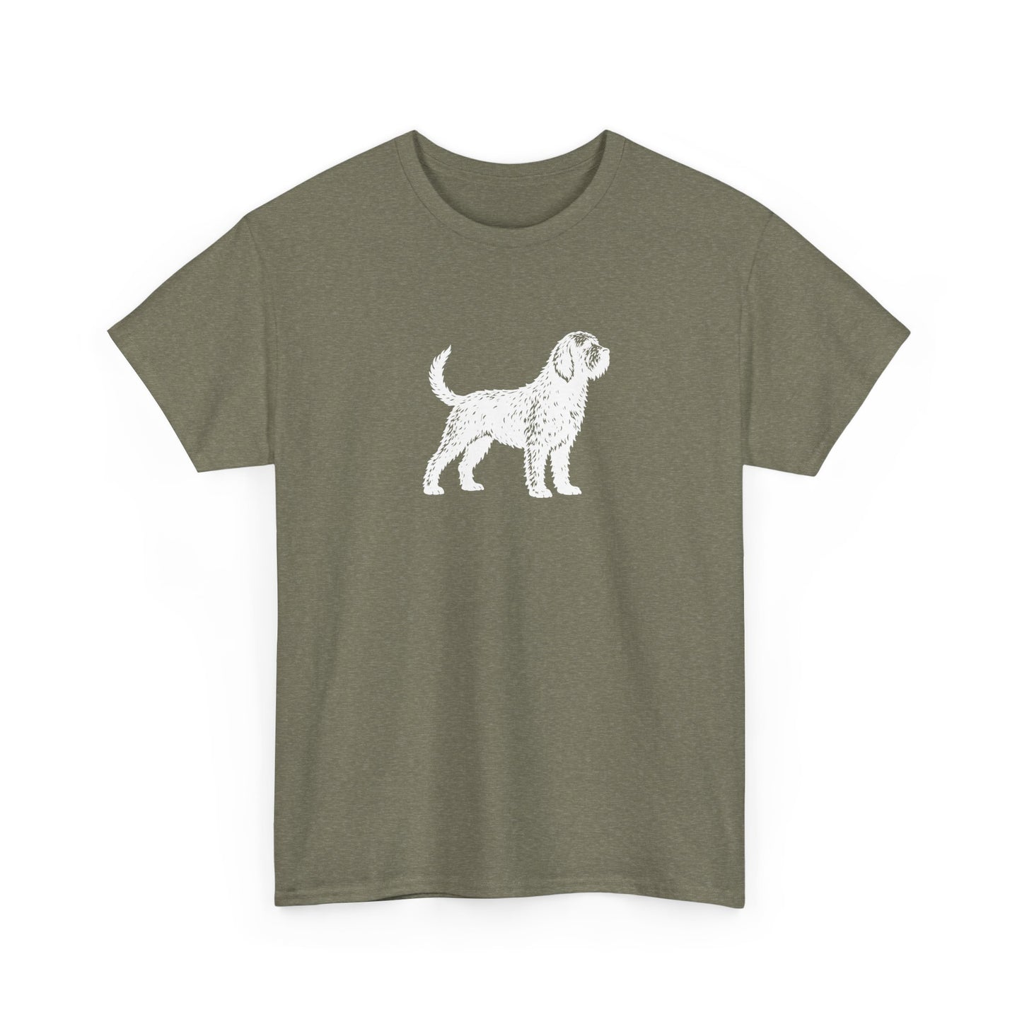 Otterhound Vintage Retro Unisex Heavy Cotton Tee - Standing