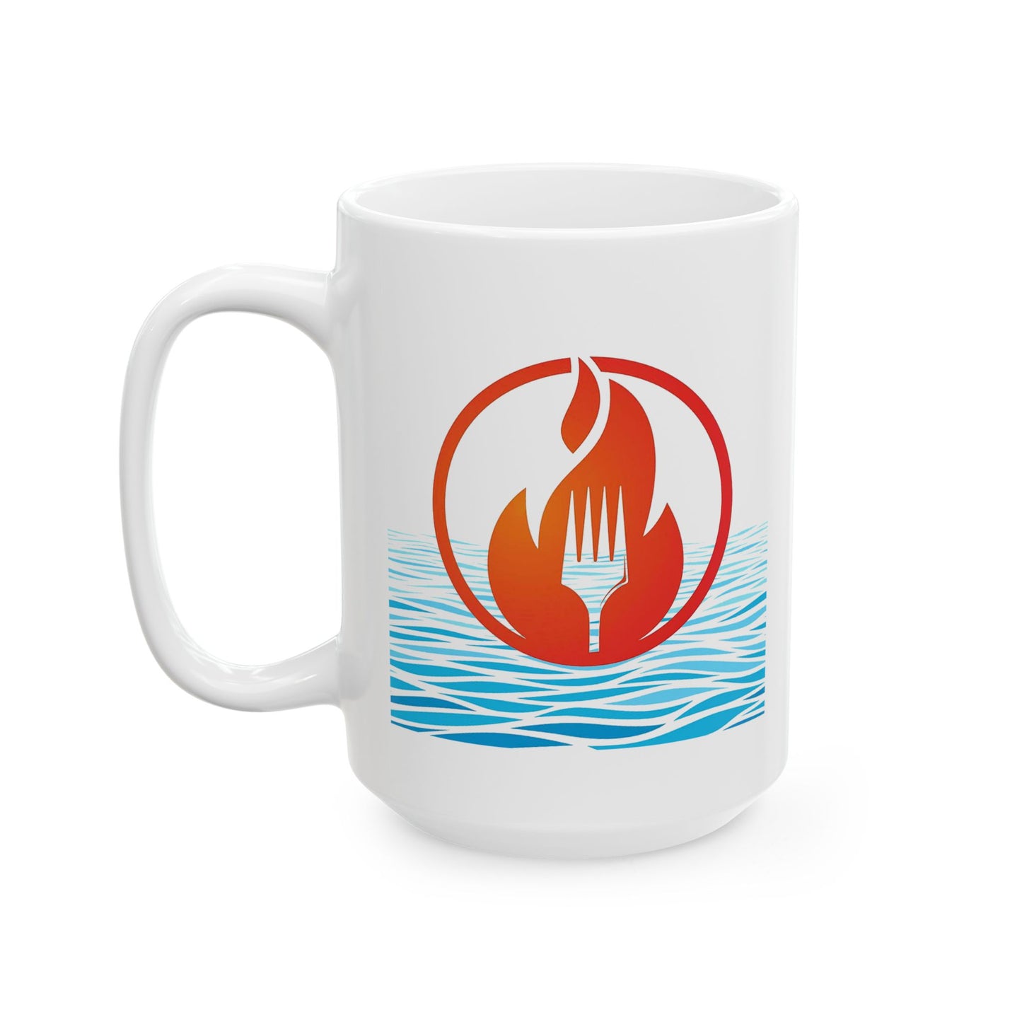 Eat Fire Spring Ceramic Mug - Image Logo