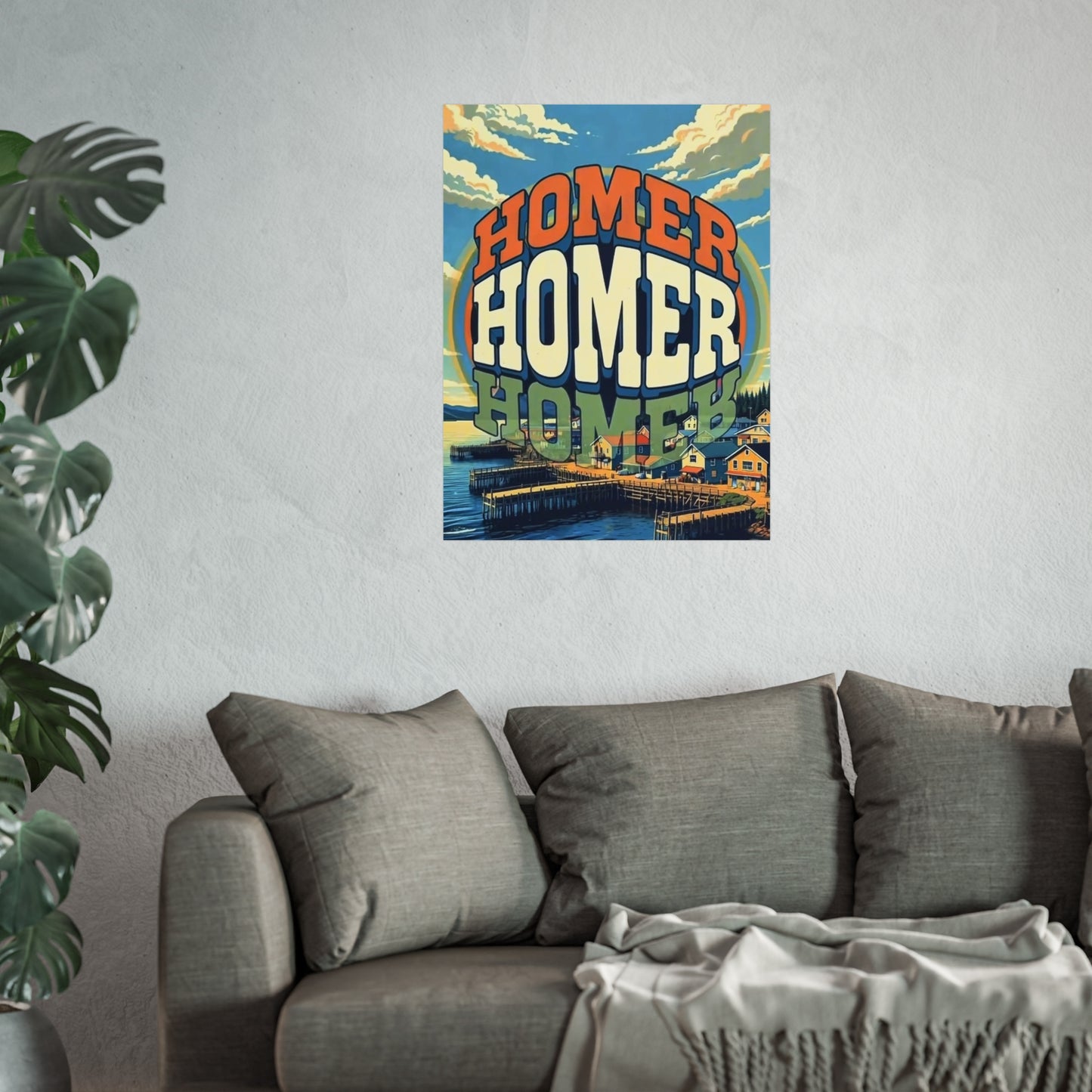 Homer Alaska Vintage Retro Giclée Print Art Series Poster