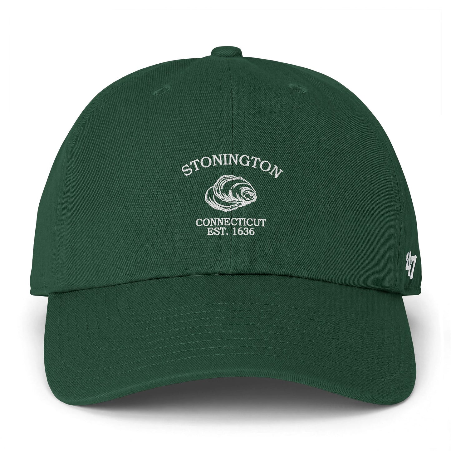 Stonington Connecticut Vintage Retro Womens Cotton Cap - Black Logo