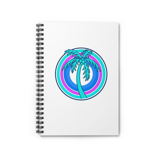 Hawleywood Vintage Retro Spiral Ruled Journal - Bullseye Logo