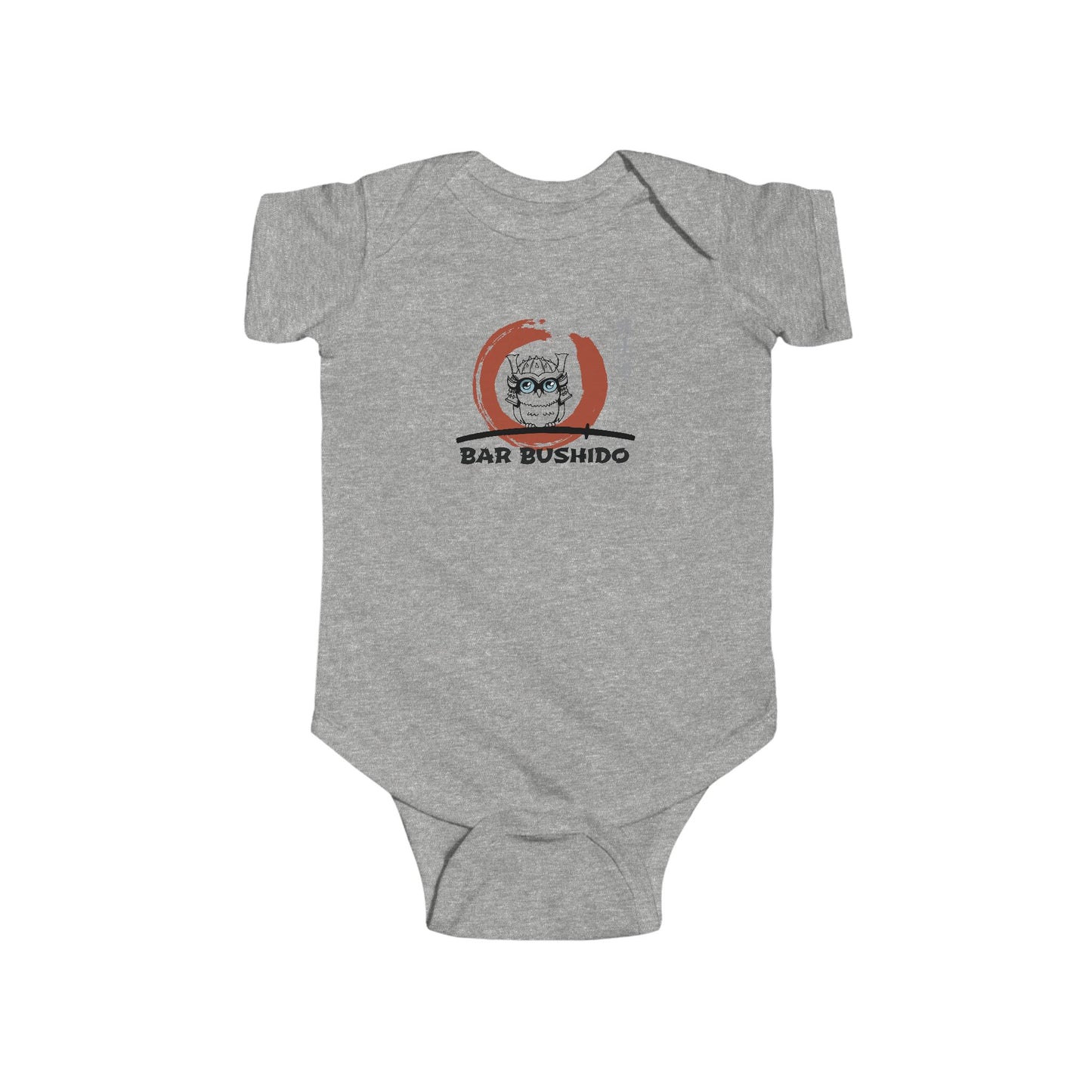 Bar Bushido Cotton Jersey Baby Bodysuit - Color Logo