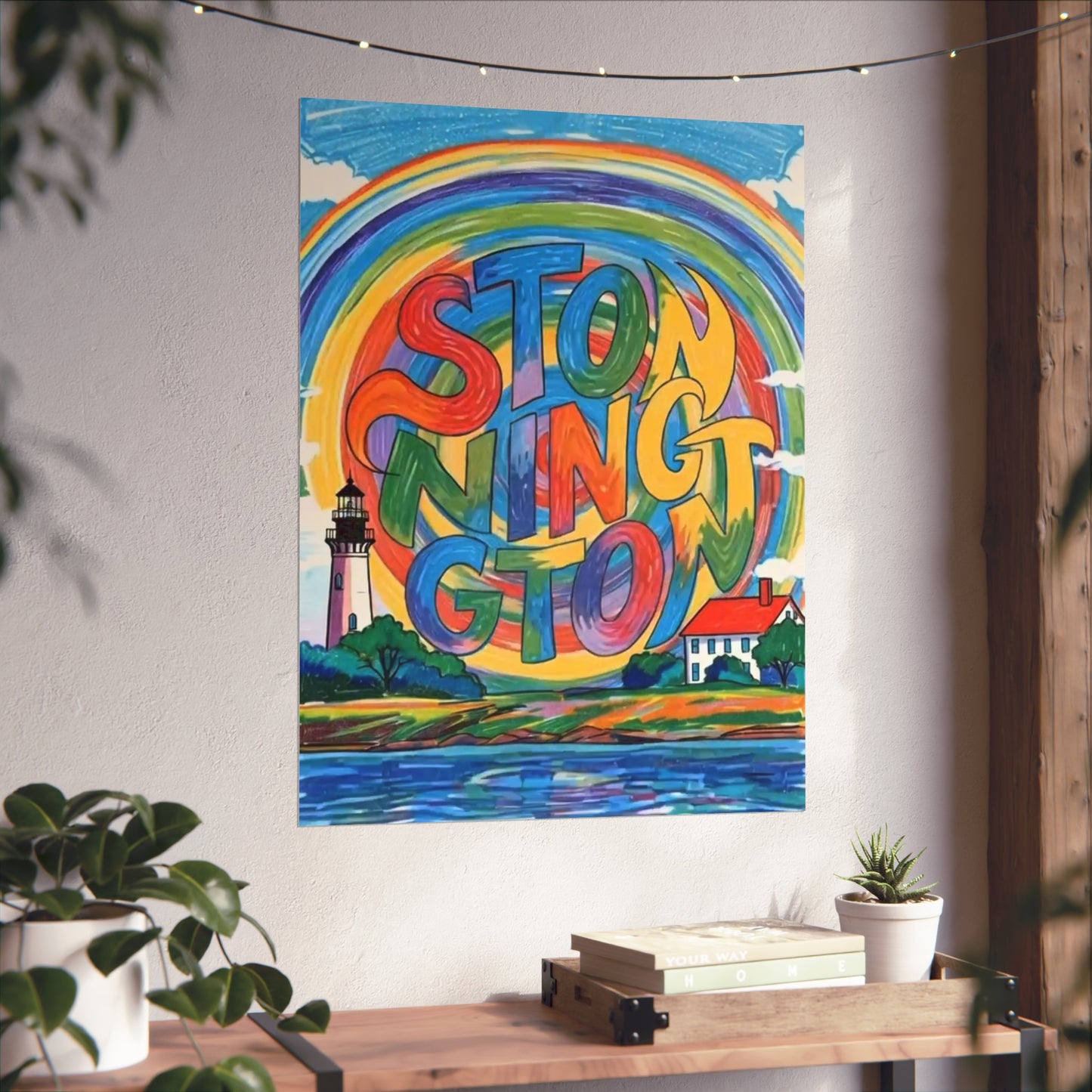 Stonington Connecticut Vintage Retro Giclée Print Art Series Poster