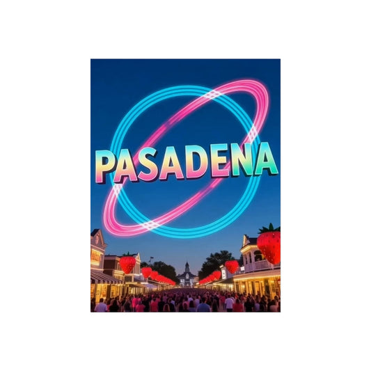 Pasadena Texas Vintage Retro Giclée Print Art Series Poster