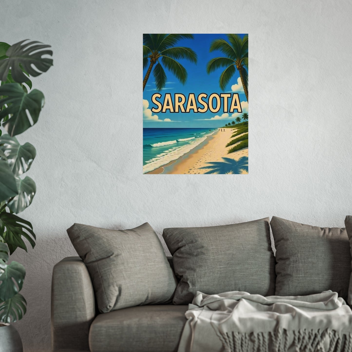 Sarasota Florida Vintage Retro Giclée Print Art Series Poster