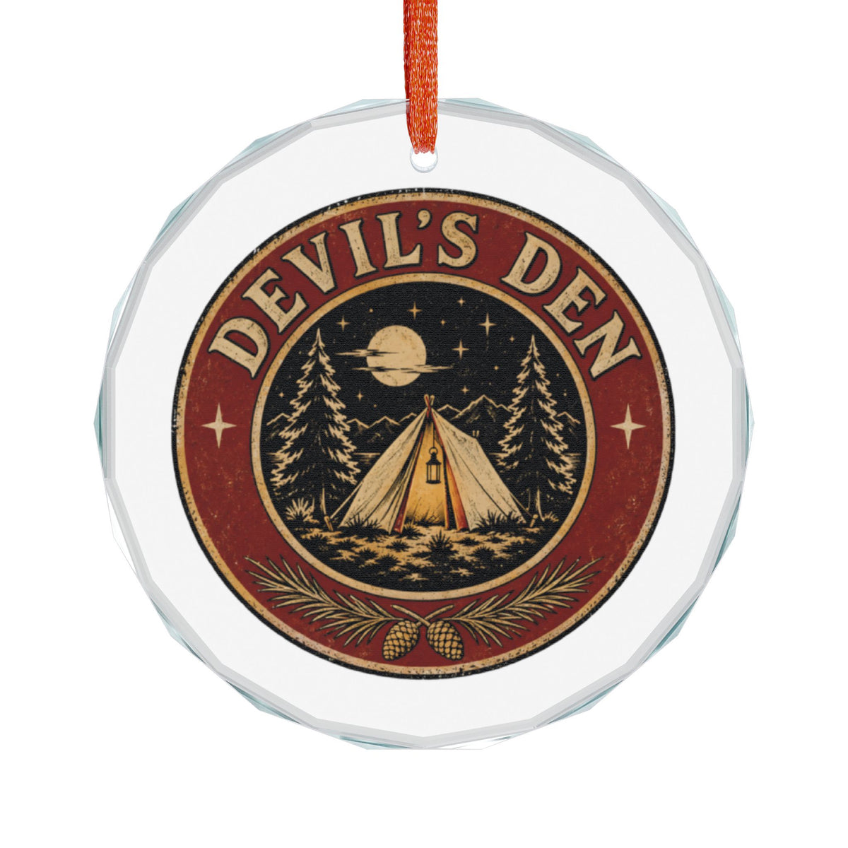 Weston Connecticut Holiday Ornament - Devil's Den Camp Badge