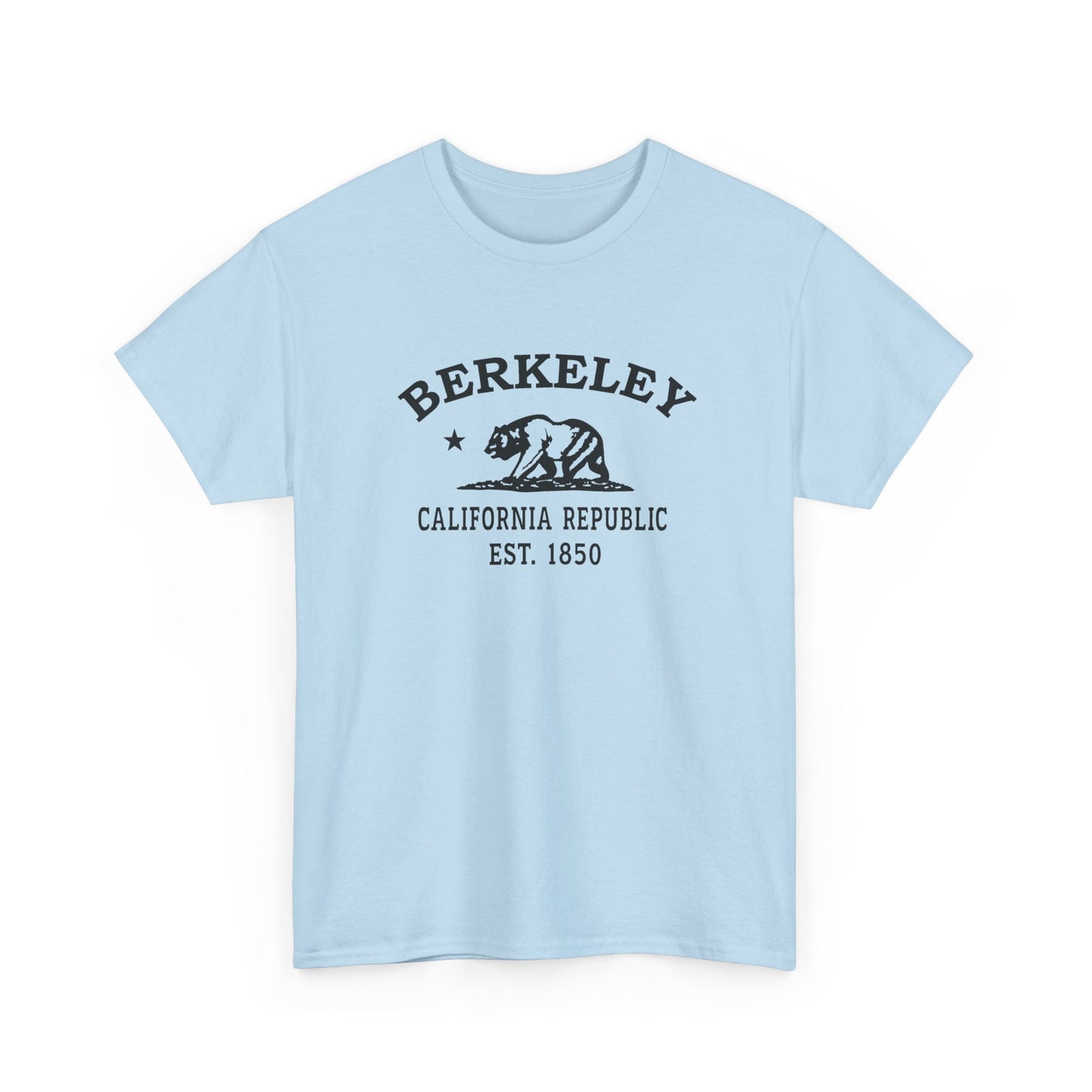 Berkeley California Vintage Retro Unisex Heavy Cotton Tee - Black Logo