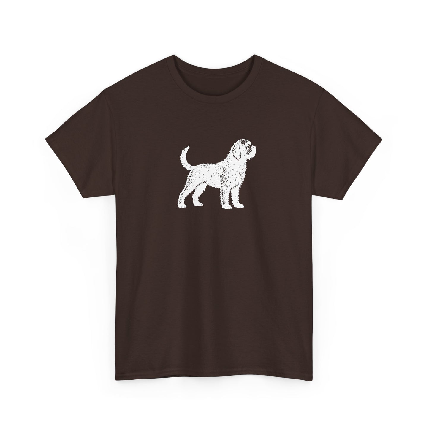 Otterhound Vintage Retro Unisex Heavy Cotton Tee - Standing