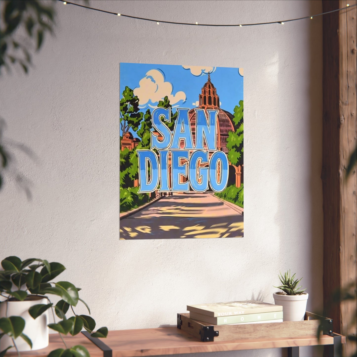 San Diego California Vintage Retro Giclée Print Art Series Poster