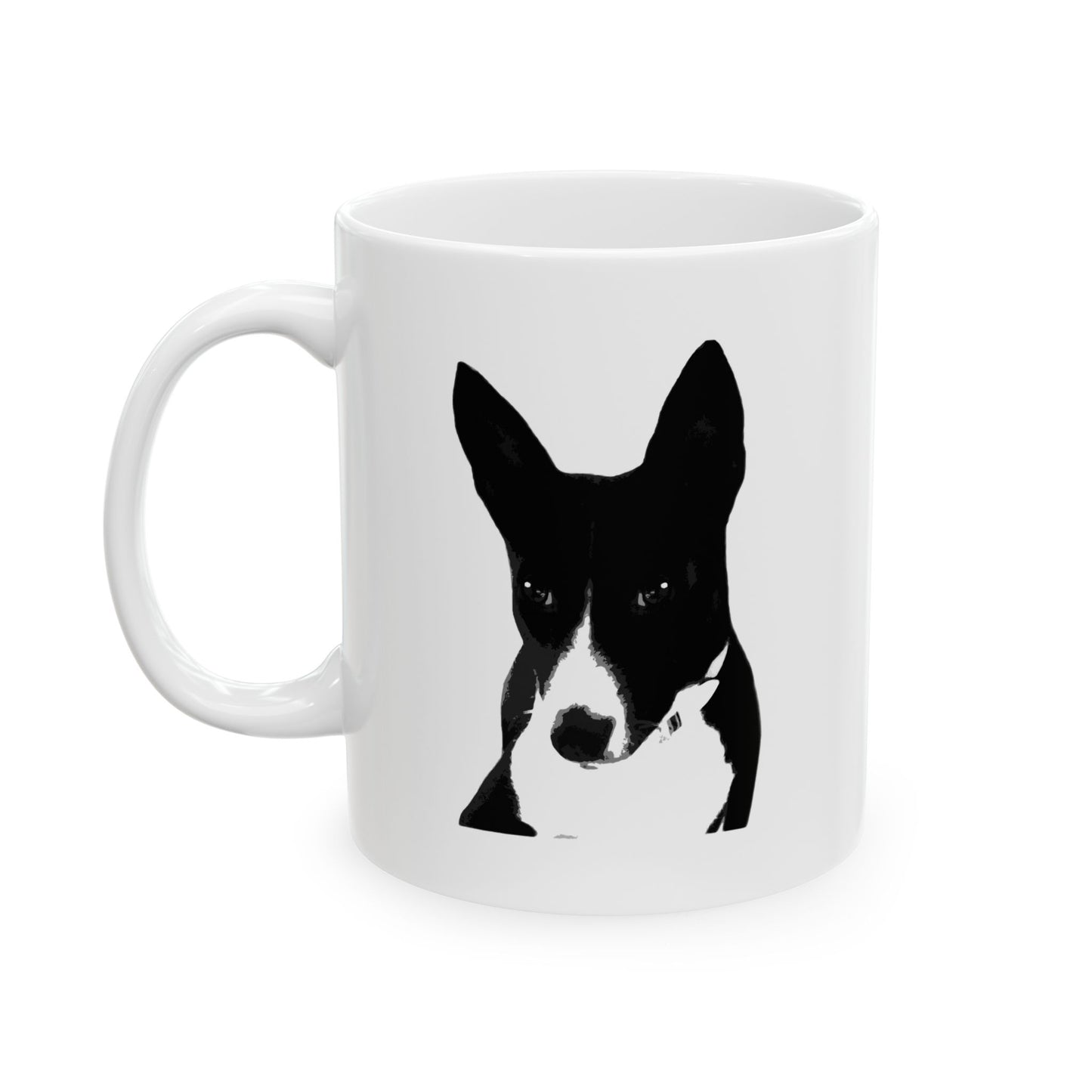 A Life Well Lived Basenji Retro Ceramic Mug - Black Logo