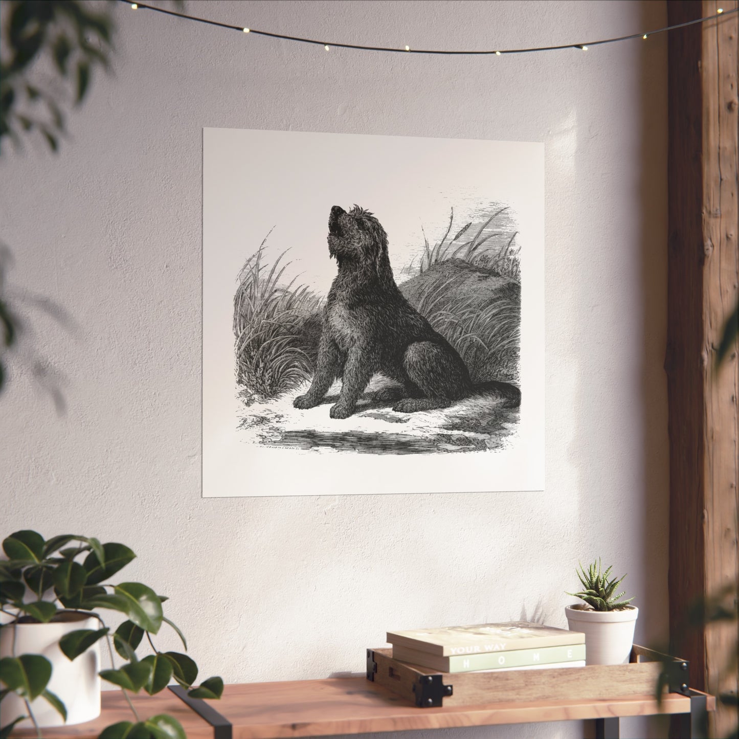 Otterhound Vintage Retro Art Series Poster - Howling For Fun