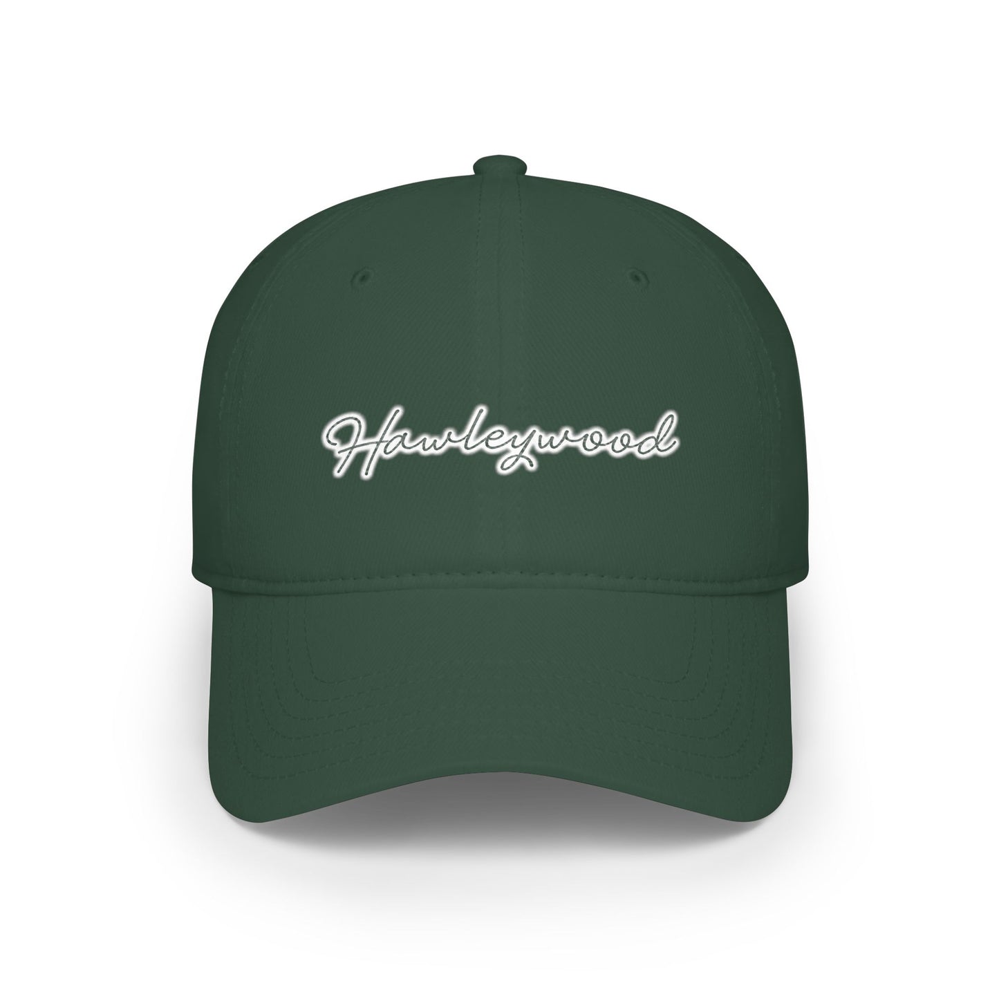 Hawleywood Vintage Retro Cotton Cap — White Logo
