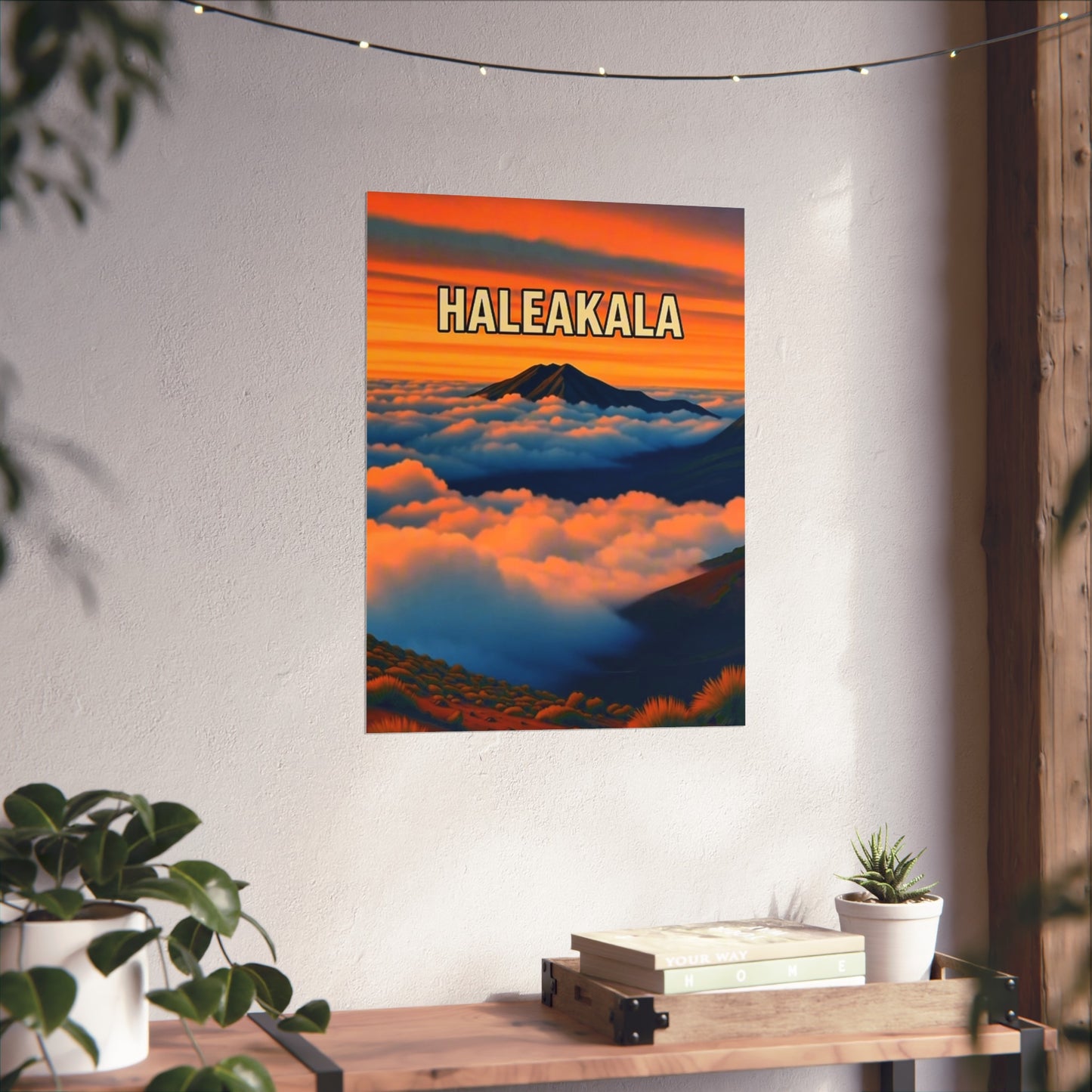 Haleakala Hawaii Vintage Retro Giclée Print Art Series Poster