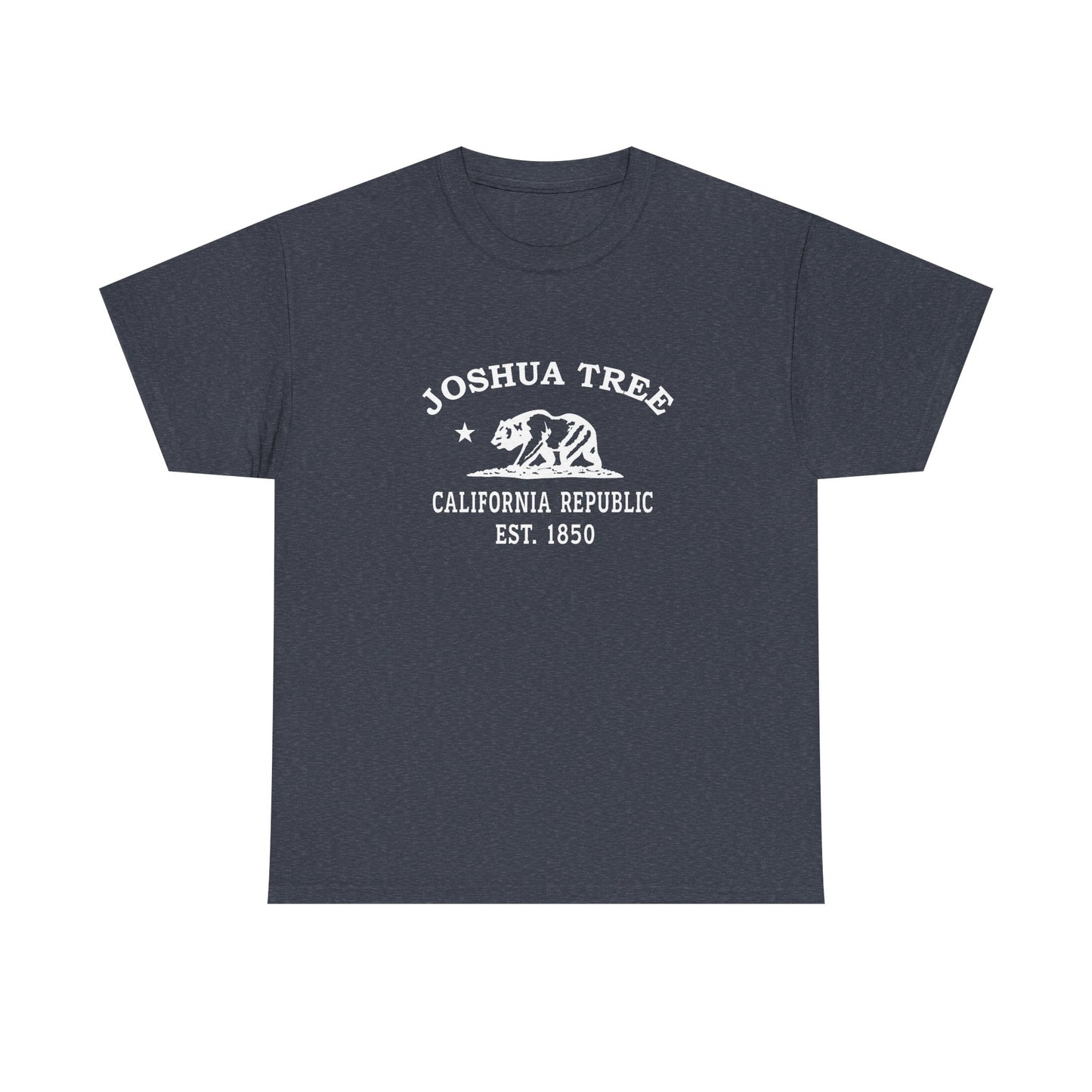 Joshua Tree California Vintage Retro Unisex Heavy Cotton Tee - White Logo