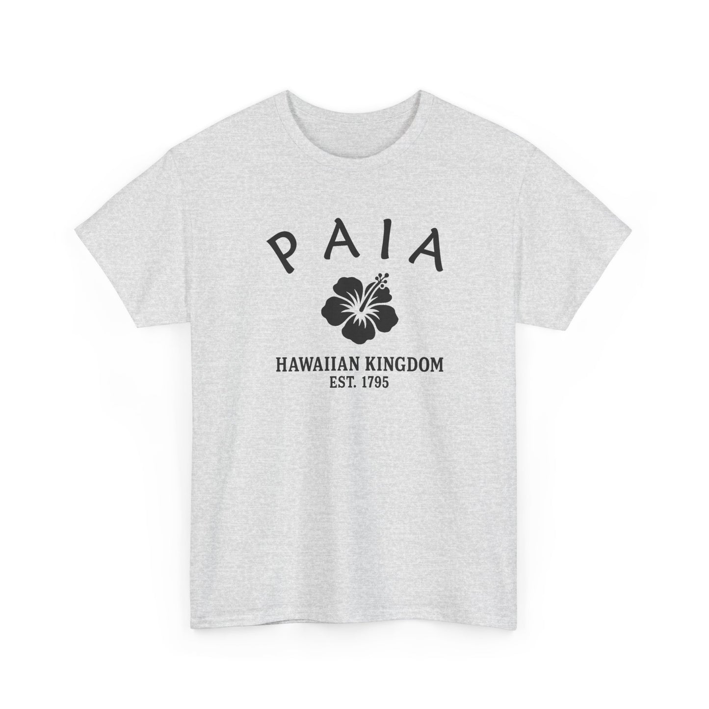 Paia Hawaii Vintage Retro Unisex Heavy Cotton Tee - Black Logo