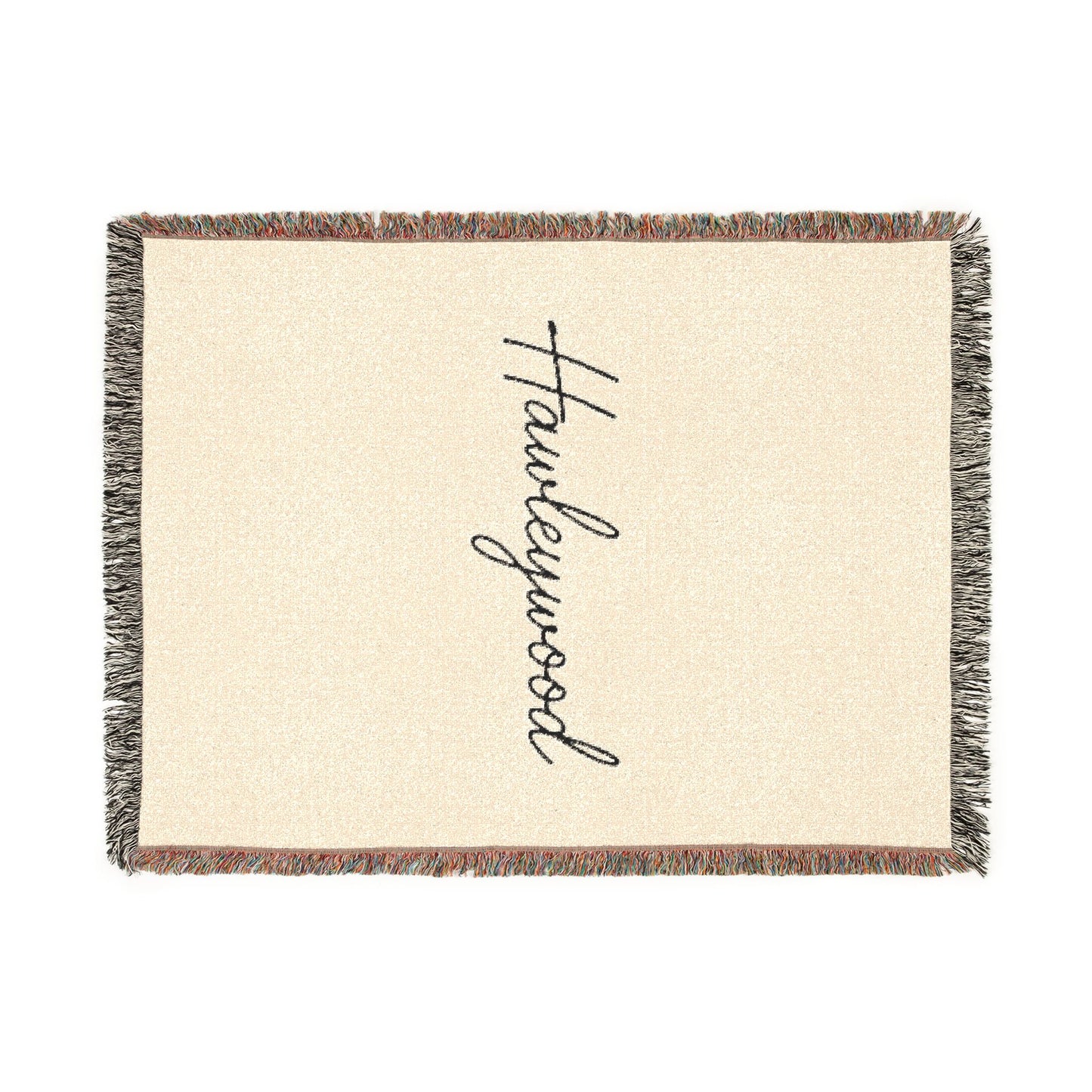 Hawleywood Vintage Retro Cotton Woven Blanket - Live the Dream