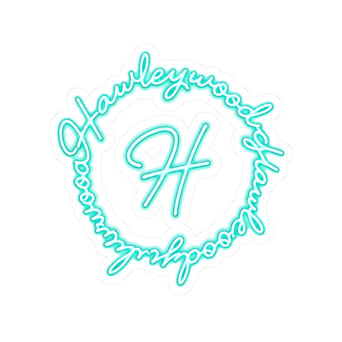 Hawleywood Vintage Retro Vinyl Sticker - Lace Logo