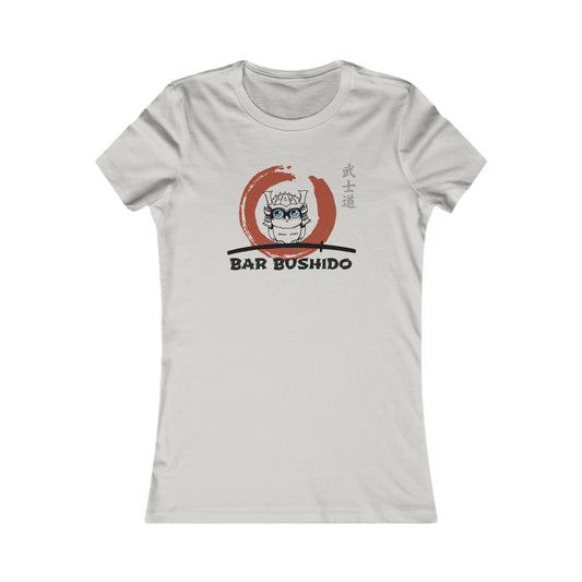 Bar Bushido Ringspun Cotton Fitted Vintage Retro Womens Tee - Color Logo