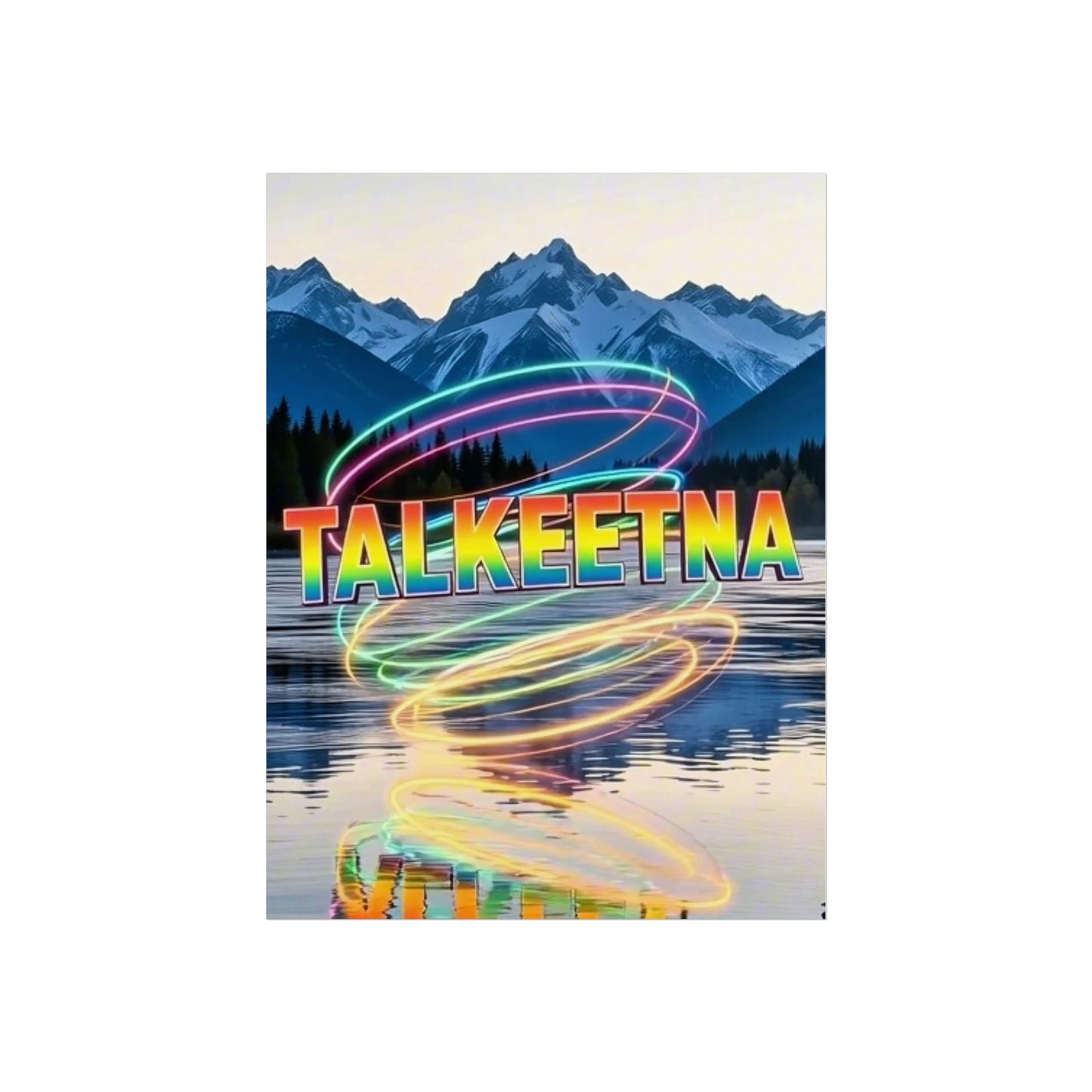 Talkeetna Alaska Vintage Retro Giclée Print Art Series Poster